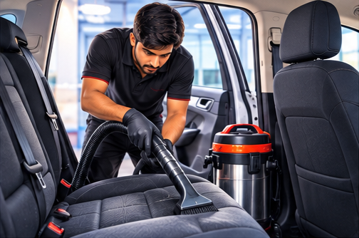 Cabin Deep Vacuuming - Maa Mogal Service Station